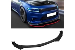 DREAMIZER Gloss Black Universal Front Bumper Lip Chin Spoiler ABS Compatible with Most Car