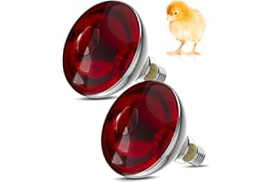 GlowUp 250W Heat Lamp Infrared Heat Lamp Bulb for Chicks, Reptile, Puppies, Brooder Bulb, Food Service, Bathroom, Light Thera