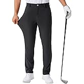 QPNGRP Men's Golf Pants 30"/32"/34" Inseam Lightweight Stretch Work Dress Pants