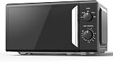 COMFEE' 19L Mini Microwave Oven Black & Mirror, 700W, Quick Defrost view 9