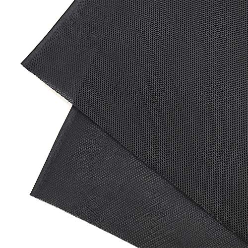 WAYBER Speaker Grill Cloth Stereo Mesh Fabric for Speaker Repair, Black