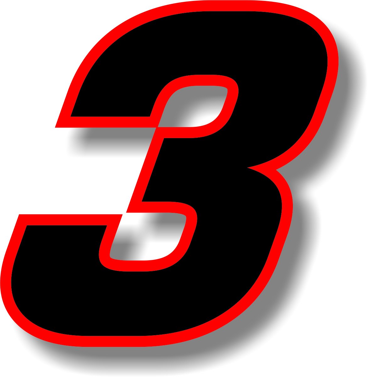 Картинка цифра 5 красная