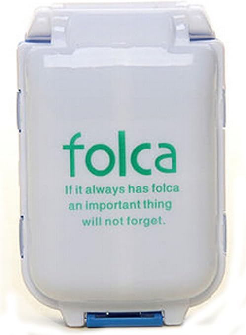 Amazon お出かけに便利なお薬ケース 携帯 ３段分割 ピルケース 常備薬をコンパクトに収納 ブルー ホワイト ノーブランド品 ドラッグストア