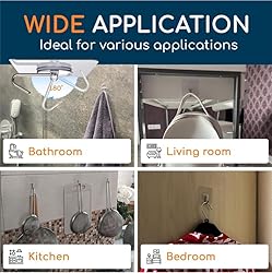 GLUIT Adhesive Wall Hooks for Hanging Heavy Duty 22