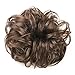 Merrylight Ladies Synthetic Wavy Curly Hair Bun Ribbon Extensions Ponytail Scrunchy Scrunchie Hair Hairpiece