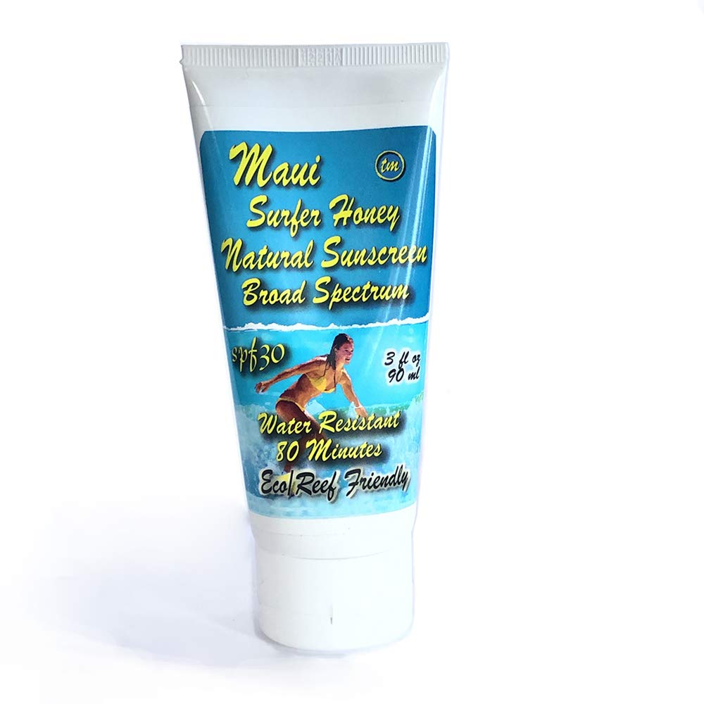 Maui Surfer Honey Natural Sunscreen SPF 30 Reef Safe Eco