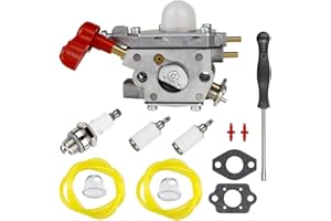 HUSWELL TB35EC TB430 Carburetor Fuel Line kit for Troy-Bilt TB35EC TB2040XP TB2044XP Trimmer TB2MB TB430 Blower Murray M2560 MS2550 MS2560 MS9900 Remington RM430 Leaf Blower