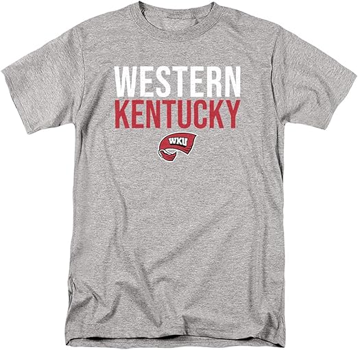 Western Kentucky University Official Stacked Unisex Adult T Shirt Clothing