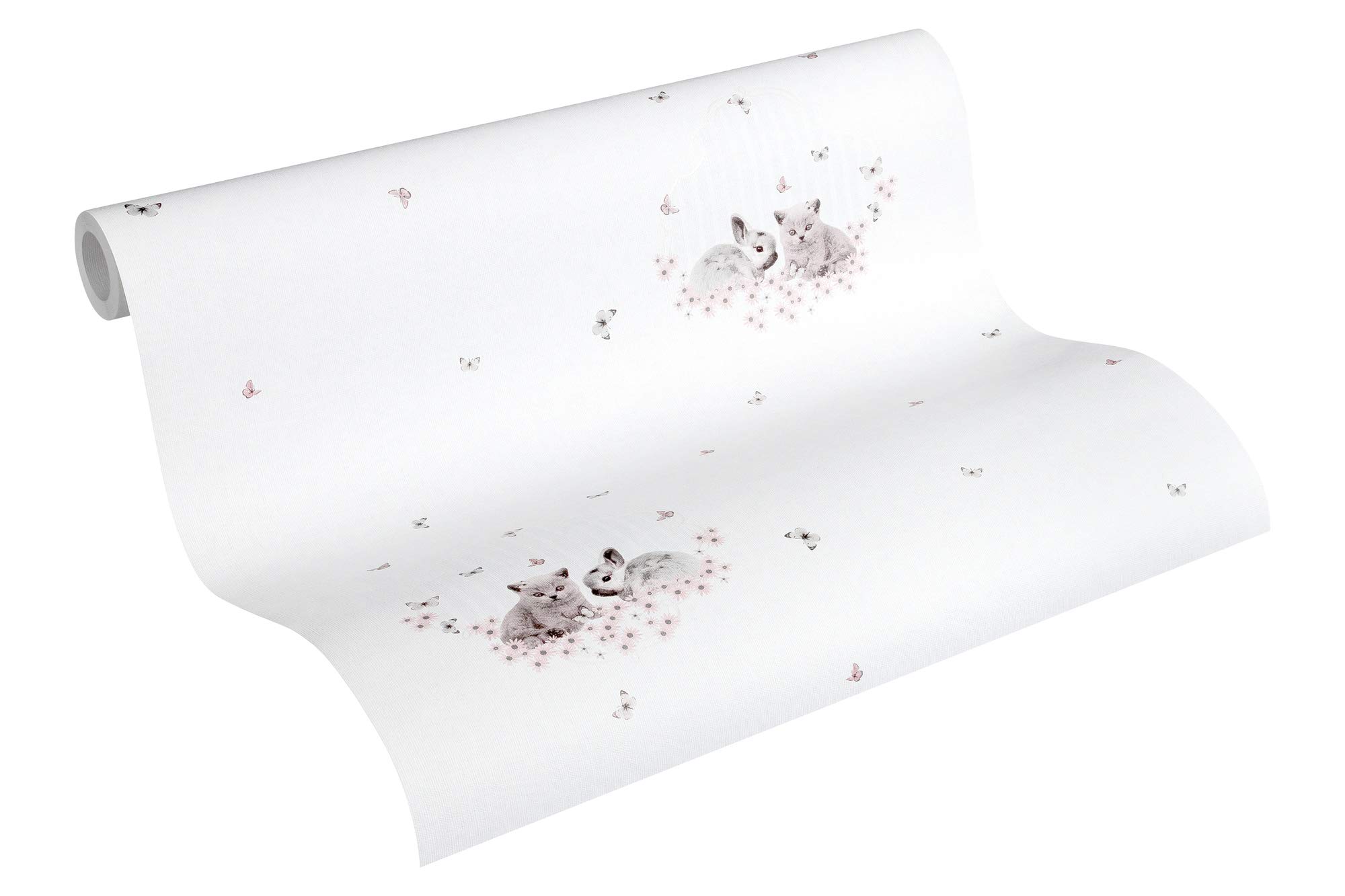 Kids Wallpaper Little Stars Non-Woven Wallpaper 10.05 m x 0.53 m Grey Multicolored Made in Germany by Livingwalls 355642 35564-2