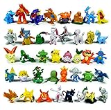 Santa Village Pokemon Action Figures (Random 24 Piece) with Pokemon Rubber Bracelets (12 Count) and 2 Random Stickers