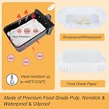 BYKITCHEN Air Fryer Liners 25x17cm for Ninja Dual AF300UK AF400UK 50pc view 4
