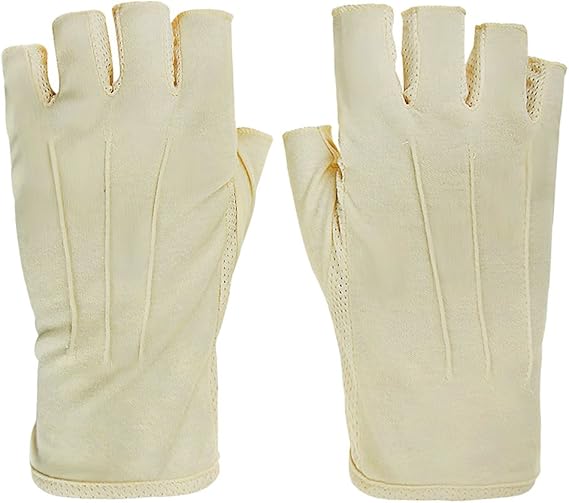 Amazon 滑り止め 運転用手袋 自転車 グローブ Uvカット手袋 レディースグローブ 半指 手袋 日焼け防止 紫外線カット 手荒れ Uv手袋 指切り手袋 男性 男女兼用 ショートグローブ 夏用 薄型 サイクルグローブ 日焼け止め手袋 お出かけ クリーム色 アウトドア グローブ 通販