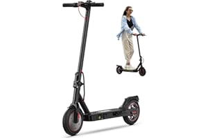 iScooter Electric Scooter Adults & Big Kids, 23/18/12 Miles Long Range,22/19/18 Mph Top Speed, Commuting Electric Scooter with Cruise Control, Double Braking Systems Escooter for Adults and Teens