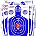 EasyShot Shooting Targets, High-Contrasting Blue & Red Colors Make it Easy to See Your Shots Land, Heavy-Duty Silhouette Paper Sheets - 150 Free Repair Stickers, Close to Wholesale Prices.