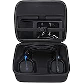 Aproca Hard Case Compatible with Logitech G Astro A50 X/Astro Gaming A50 Wireless Dolby Gaming Headset, Portable Storage Bag for Accessories (Black)