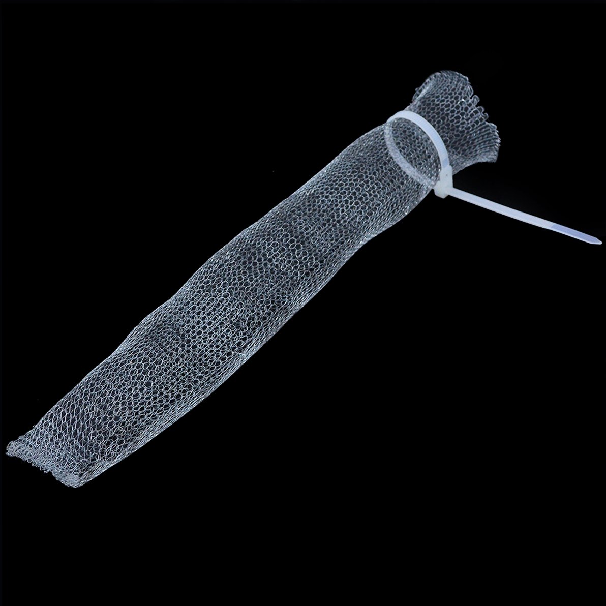 12 Pack Washing Machine Lint Traps with 12 Nylon Cable Ties, Wobe Laundry Mesh Washer Sink Drain Hose Screen Filter the Laundry Water Lint Trap Snare Net Rustproof Lint Catcher