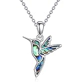 YFN 925 Sterling Silver Hummingbird/Cardinal/Cat Necklace for Women Animal Pendant with Adjustable 18"+2" Chain Jewelry Gift for Christmas, Valentine's Day, Mother's Day, Birthday-Gift Box Included