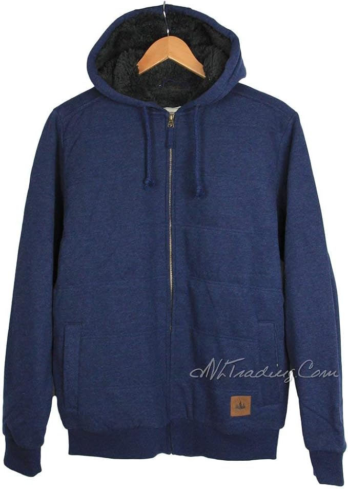 Field & Stream Men's Sherpa Lined Hoodies (Navy Heather, XLarge) at