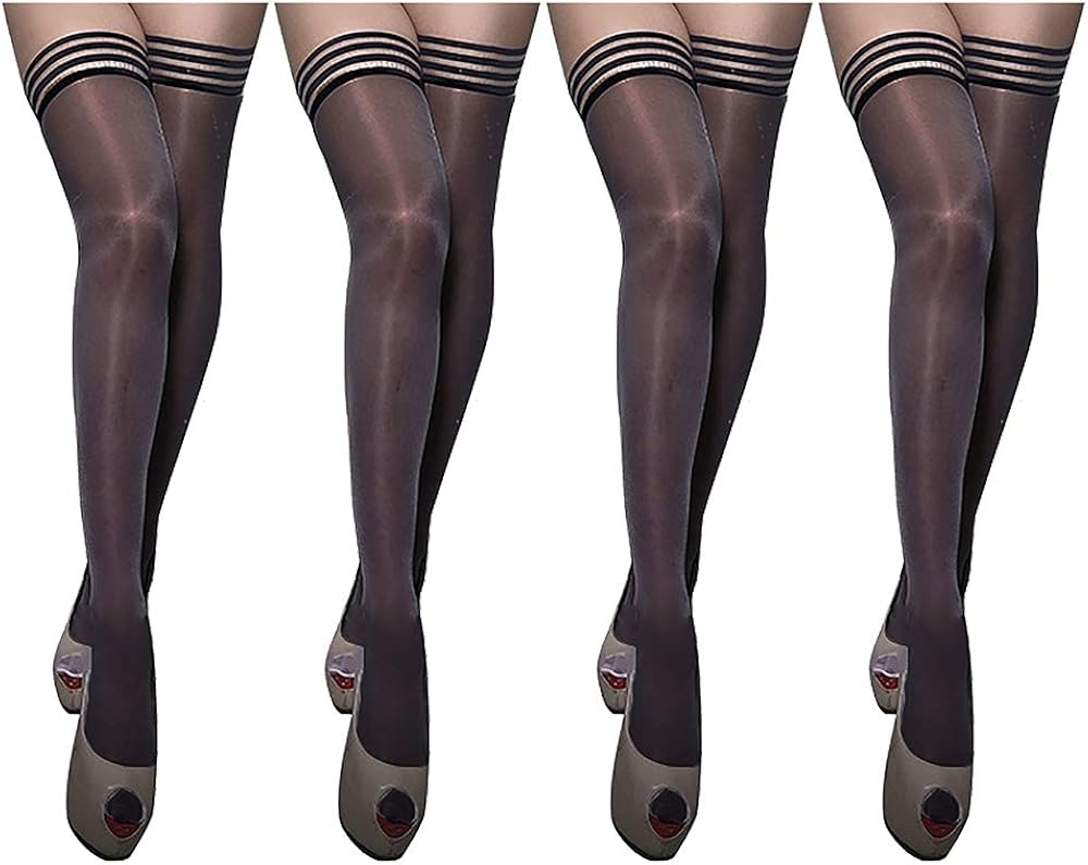Rachel Plus Size Thigh High Stay Up Stockings - In Black, Red, White or Rachel Plus Size Thigh High Stay Up Stockings - In Black, Red, White or