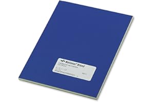 Rediform Chemistry Notebook - Blue, Narrow Rule, 9.25 x 7.5 Inches, 60 Green Sheets per Pad (43571)