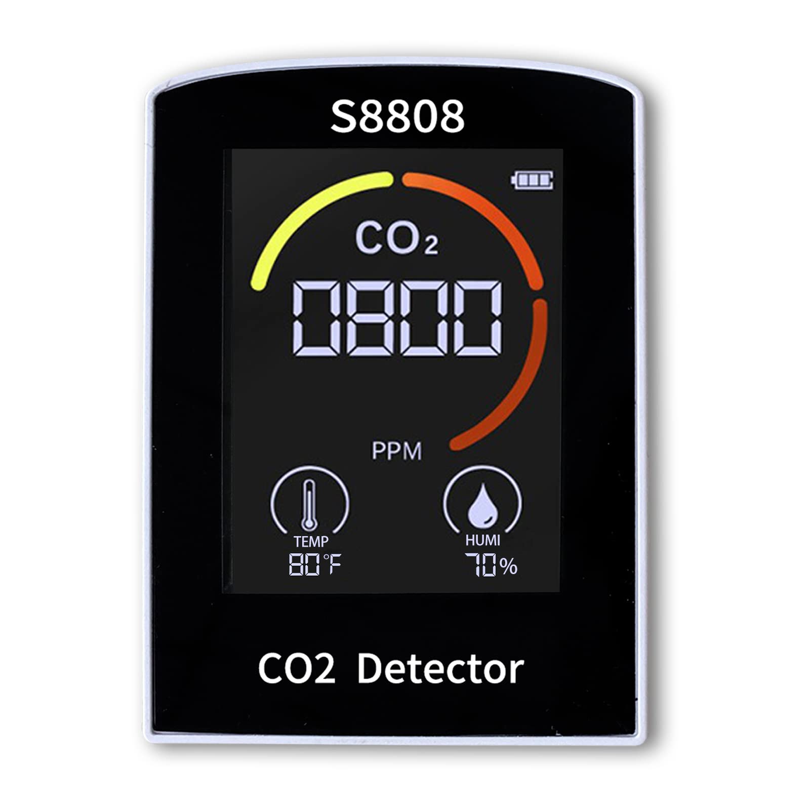 Mua 3 in 1 Real time CO2 Detector Plug in USB,CO2 Monitor Sensor with 4 ...