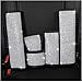 U&M 2pcs Bling Bling Auto Seat Belt Covers & Handbrake Cover & Shift Gear Knob Cushion Luster Crystal Diamond Car Decor Accessories for Women (4 pcs in 1 Set)