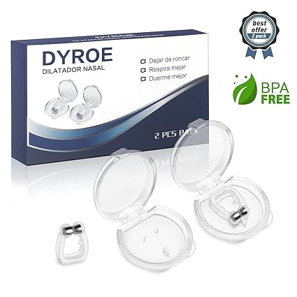 Versión 2019]Dilatador Nasal Anti Ronquidos DYROE, Nose Clip ...