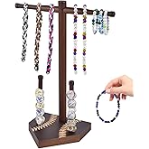 Zymvexor [NEW UPDATE] Wooden Jewelry Towers Baseball or Softball Drip Necklace Organizer Holder, Championship Ring Display Holder, Baseball or Softball Ring Display Holder Display Gift