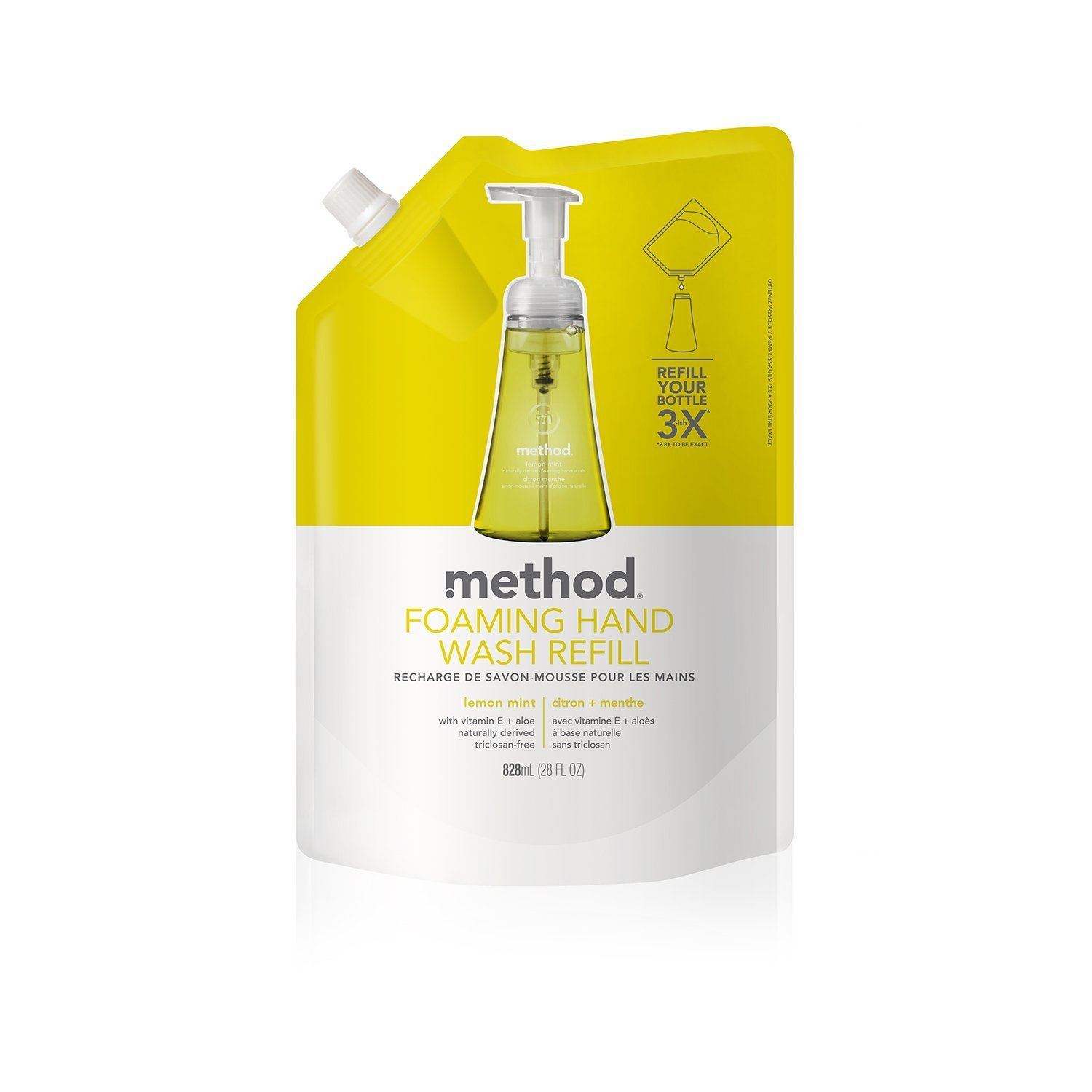 Method Foaming Hand Wash Refill, Pink Grapefruit, 28 Ounce