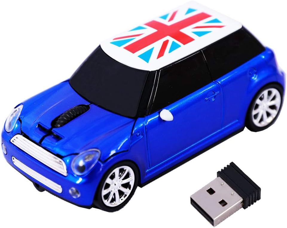 Jinfili Cool Style Car Wireless Mouse Ergonomic USB Gaming Mice for Desktop Laptop PC Notebook