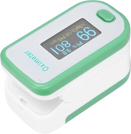 Portable Fingertip Pulse Oximeter Blood Oxygen Saturation Monitor with Lanyard Athletic & Aviation Pulse Oximeters for Hospital/Home/School/Physical Examination Center