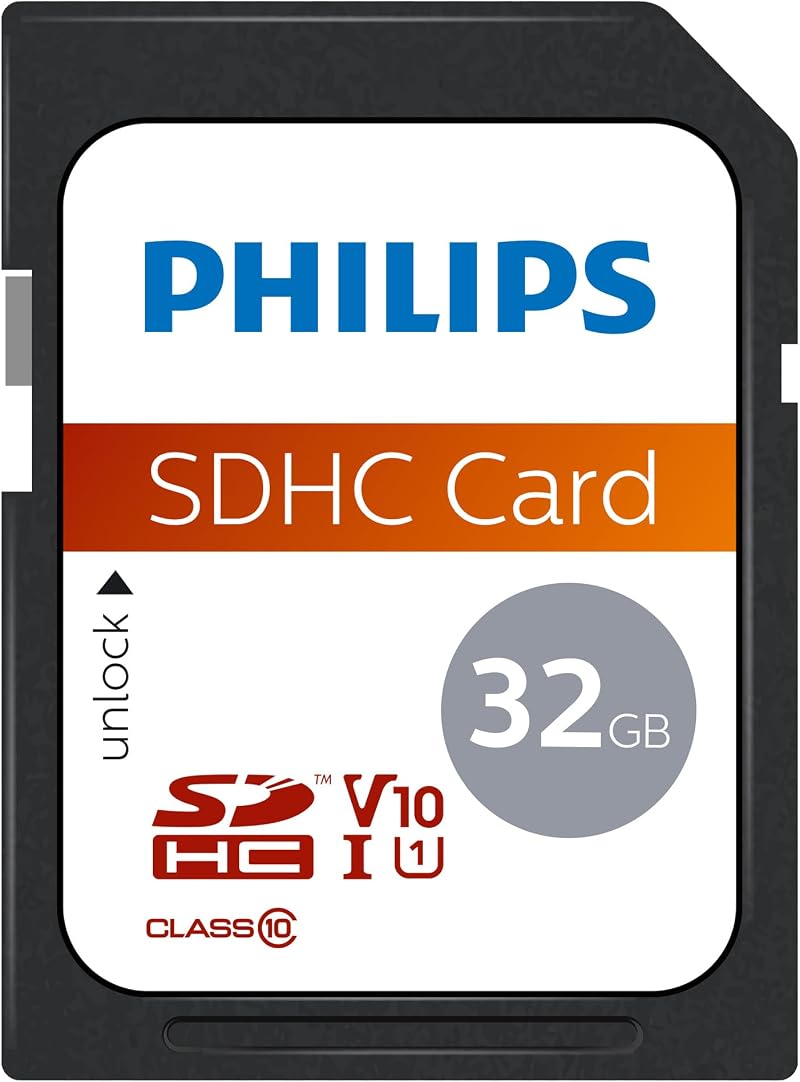 Philips 32 GB SDHC Class 10 Memory Card for Cameras Computers