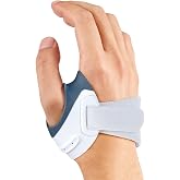 CMC Thumb Brace for Osteoarthritis Pain Joint Support (Left Hand, Medium) | Thumb Splint with Sleeve Flexible Fit Metal Strip Breathable and Soft