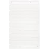 TUL Custom Note-Taking System Discbound Refill Pages, 5.5" x 8.5" Junior Size, Narrow Ruled, 100 Pages (50 Sheets) White