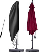 OKPOW Cantilever Parasol Cover 280x81cm 600D UV Windproof Waterproof