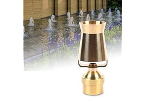 MONIPA 2" DN50 Fountain Nozzle Brass Ice Tower Cascade Water Fountain Nozzle Spray Pond Sprinkler for Garden Pond, Amusement Park, Museum, Library