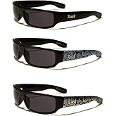Locs Hardcore Bandanna (3 Pack 1 BK 1 Blue 1 Sil)