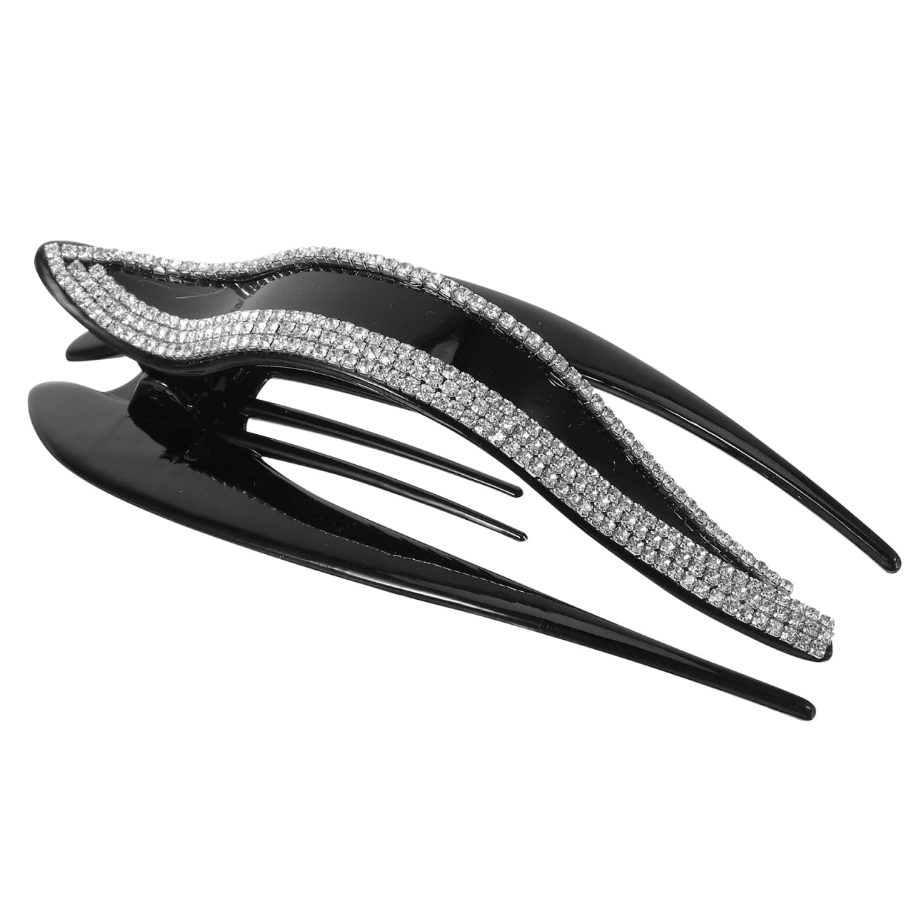 Beaupretty Duckbill Rhinestone Hair Clip Lightweight Claw Hairpin for Women Fashion Hair Accessory Ideal for Party Festival and Daily Use