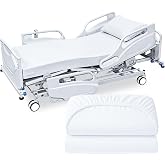 Linteum Textile Supply Bariatric Jersey Knit Fitted Sheets, 42"x84"x14" &ndash; 2 Pack &ndash; Soft Cotton Blend Hospital Bed Sheets for Nursing Homes, Assisted Living &amp; Healthcare Use &ndash; White