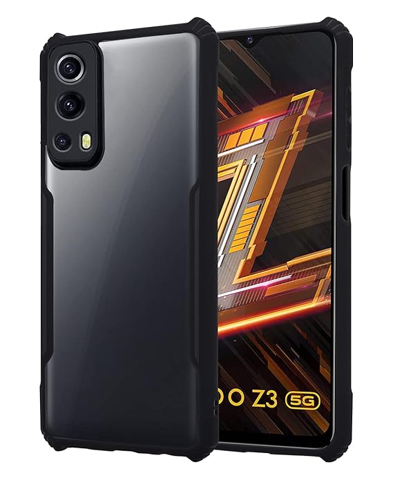 Pikkme IQOO Z3 5G Back Cover Shockproof Bumper Clear Transparent Case