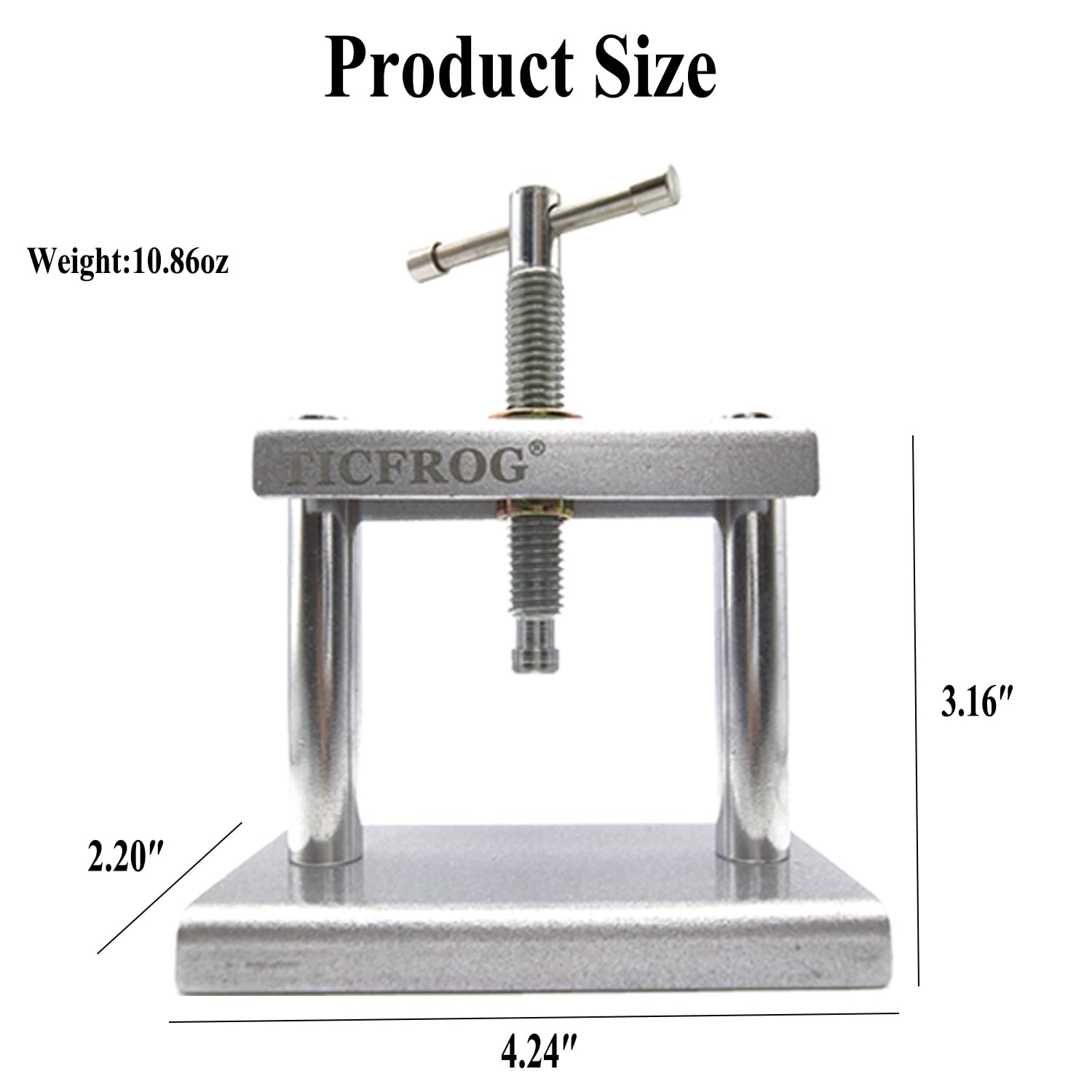 TICFROG Watch Press Tool, Back Case Closer for Closing The Cover, Watch Battery Replacement, Repair Kit for Wristwatches with 18PC Molds, Compatible with Round Square Rectangular Dials and Backs