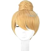 Angelaicos Women's Prestyled Buns Party Anime Cosplay Costume Wig Short Blonde