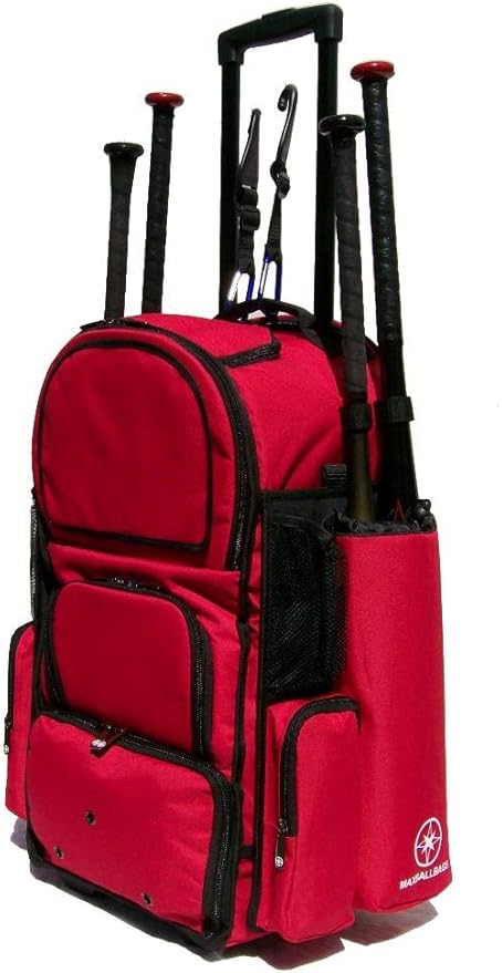 rolling baseball backpack