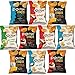 Popchips Potato Chips and Ridges, Mixed Variety Sampler, Different Flavors, 0.8 Ounce Bags (10 Count)
