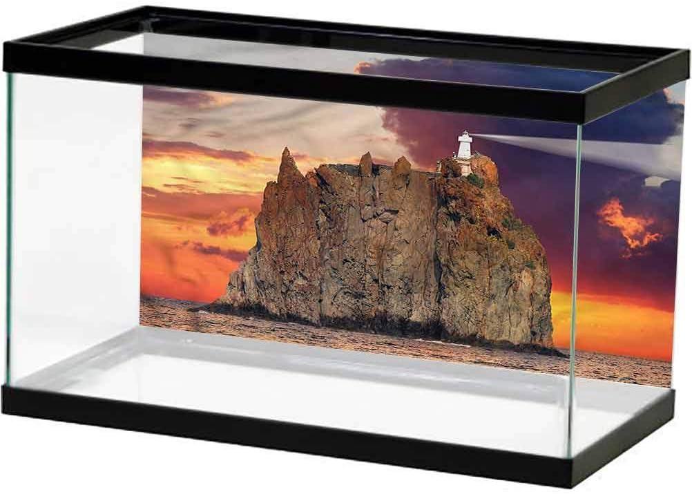 ScottDecor Lighthouse Glass Aquarium Kit Mediterranean