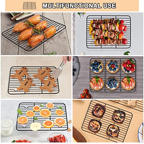 P&P CHEF Baking Rack Set of 2, Nonstick Mini Cooling Racks for Cooking