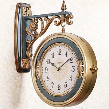 YGB Retro Küchenuhren und Wanduhren, europäische doppelseitige hängende