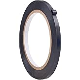 WOD VTC365 Black Vinyl Pinstriping Tape, 1/4 inch x 36 yds. for School Gym Marking Floor, Crafting, &amp; Stripping Arcade1Up, Vehicles and More
