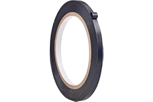 WOD TAPE WOD VTC365 Black Vinyl Pinstriping Tape, 1/4 inch x 36 yds. for School Gym Marking Floor, Crafting, & Stripping Arcade1Up, Vehicles and More