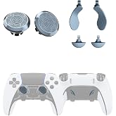 KD.Fly Metal Thumbsticks &amp; Back Paddles for PS5 Edge Controller Joystick | Metal Joystick Replacement, Custom Analog Thumb Sticks Caps for PS5 Dual Sense Edge Stick Module, 2 Joystick, 4 Back Button
